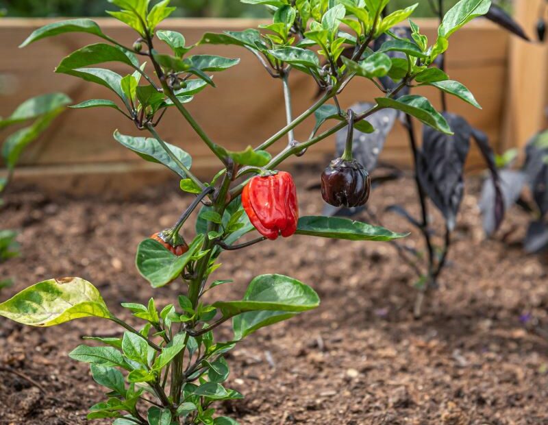 Chili wächst optimal in der Hochbeeterde