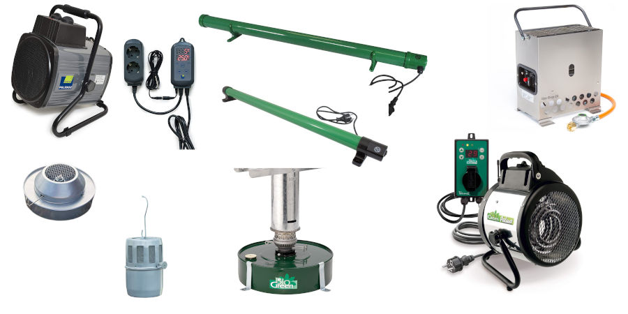 Verglichene-Gewächshausheizungen